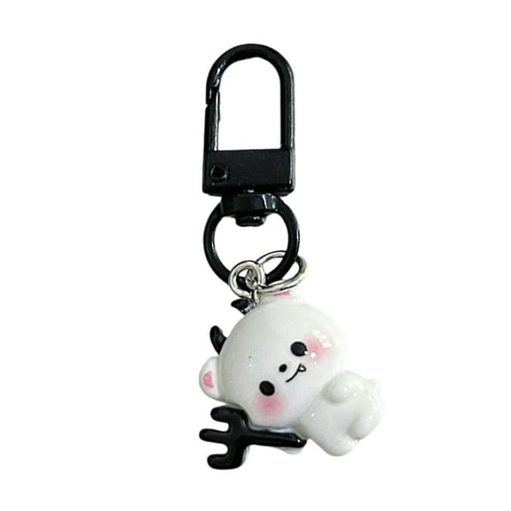 Gallickan Halloween Keychain Accessory, Car Bag Purse Clip, Cute Ghost Decor, Handbag Backpack, Party Favor, A