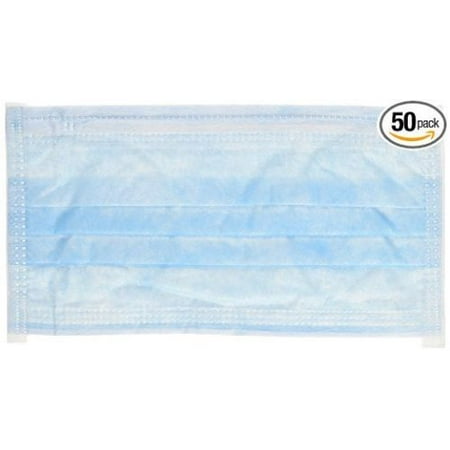 Pack 50- Earloop Medical Surgical 3 Layer Carbon Filter Face Mask- assorted color