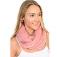 thumbnail image 3 of Basico Unisex Adult Junior Winter Knitted Infinity Circle Loop Scarf Chunky Cable Waffle, 3 of 7