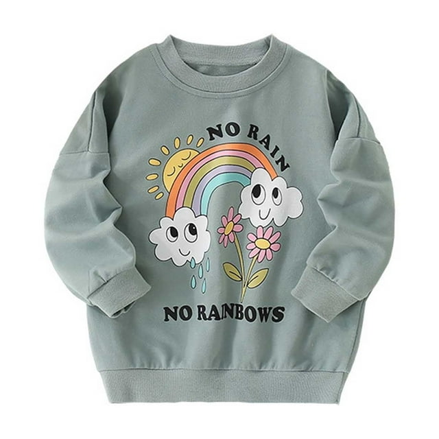 Chemises pour Garçons Enfants Brun Imprimé Haut à Manches Longues Basique Col Ras du Cou Coton Décontracté Chandail pour Enfants Chemises d'Uniforme pour Filles 3-4 Ans