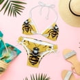 thumbnail image 6 of Starry Bees in the Sky Stylish Bikini Set with Detachable Sponge and Adjustable Strap, Two-Pack Swim Suits for Beach and Pool Parties, 6 of 6