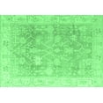 thumbnail image 1 of Ahgly Company Indoor Rectangle Oriental Emerald Green Traditional Area Rugs, 4' x 6', 1 of 1