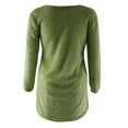 thumbnail image 3 of Dyfzdhu Fuzzy Tops for Women Plus Size Solid Long Sleeve Loose Thermal Fleece Crewneck Sweatshirts Green, 3 of 5
