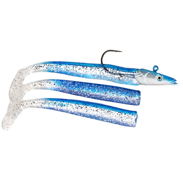 1 de lápices de hundimiento suave, en T, cabeza de , resplandor, plantillas , cebo de señuelo suave Azul DYNWAVEMX T Tail señuelos de pesca Jigging