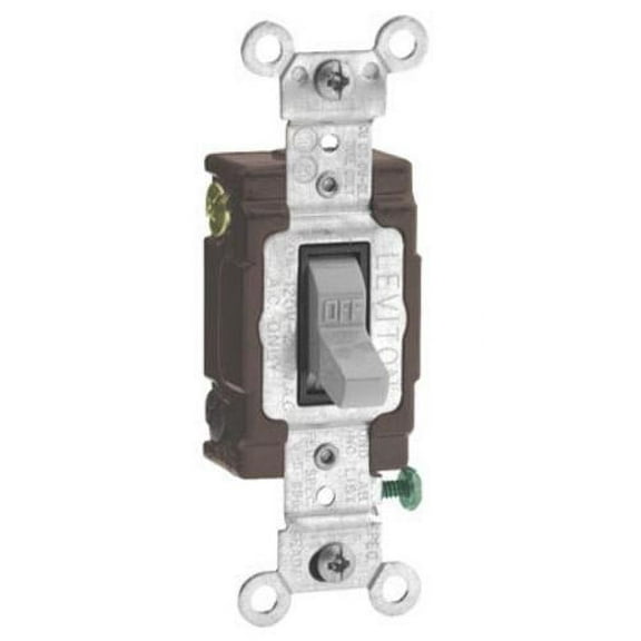 Leviton CS220-02S Commercial Double Pole Toggle Switch, 20Amp