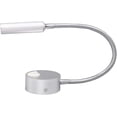 thumbnail image 4 of 3W LED Wall Mount Directional Spotlight Bedside Reading Picture Light On/Off Button Focus Picture Lighting Adjustable Flexible Goose Neck Silver Pure White, 4 of 6