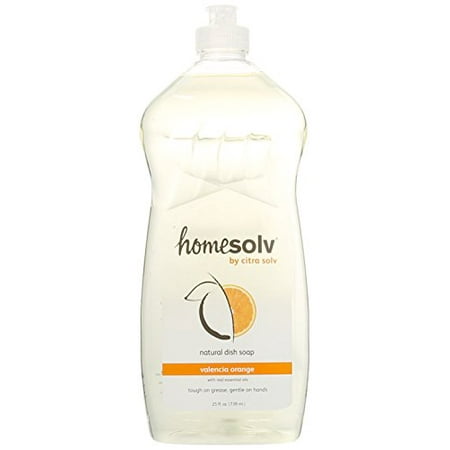CitraSolv Homesolv CitraDish Natural Dish Soap - Case of 12 - Valencia Orange - 25 oz