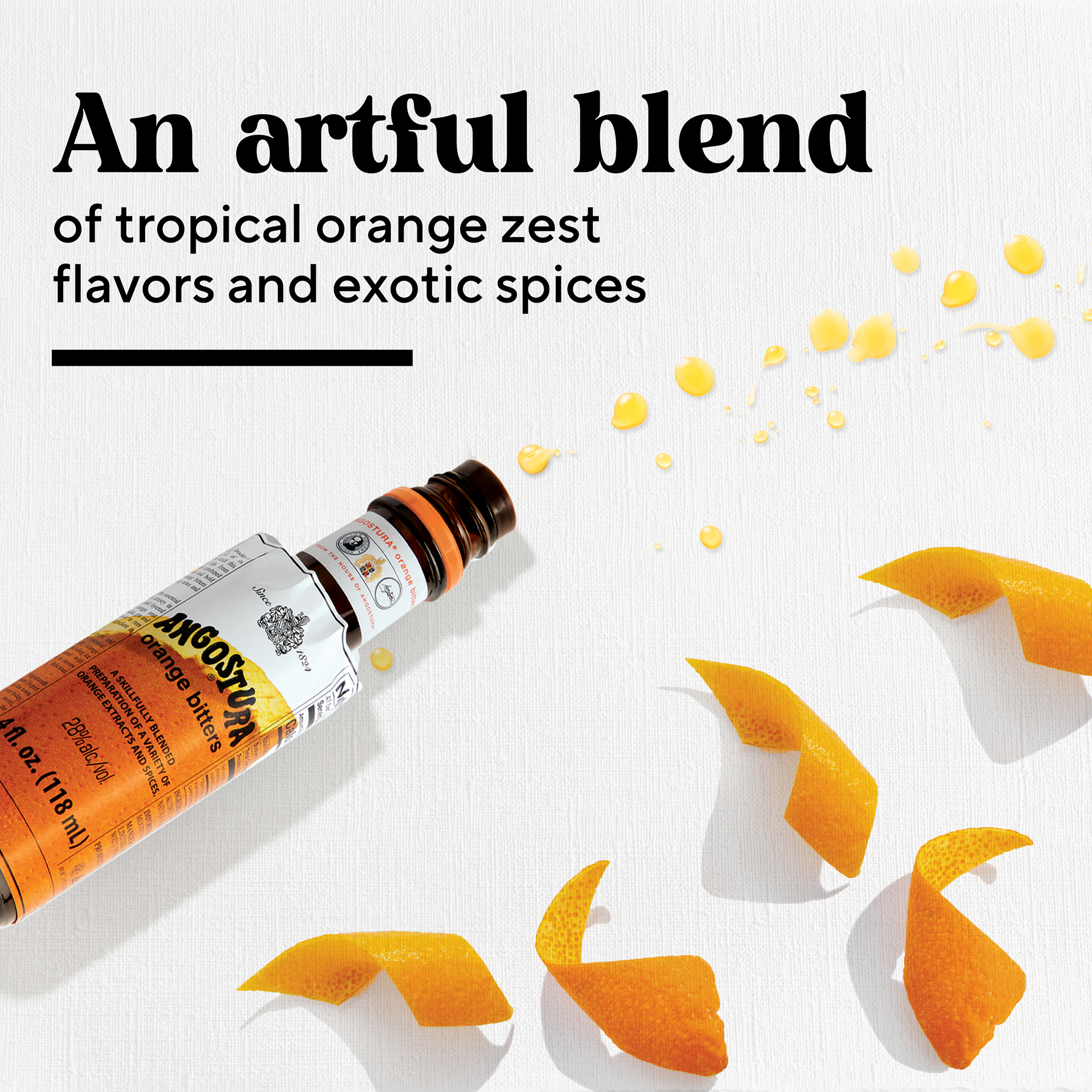 ANGOSTURA Orange Bitters, Cocktail Bitters for Professional and Home Mixologists, 4 fl oz - image 3 of 11