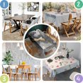 thumbnail image 4 of Black Gray Gold Marble Pattern Rectangle Tablecloth 60"x84",Waterproof Polyester Rectangle Table Cloth, Wipeable Spillproof Polyester Tablecloth for Dining, Camping, Indoor and Outdoor, 4 of 5