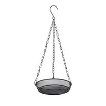 Zmeidao Hanging Bird Feeder Tray, Mesh Bird Feeding Seed Tray Platform with Chains, Outdoor Garden Decoration for Wild Backyard Attracting Birds