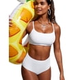 thumbnail image 3 of Top de Bikini CRZ YOGA D-DD con Tirantes Ajustables Blanco XL, 3 of 5