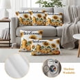 thumbnail image 6 of Orange Pumpkin Fall Outdoor Waterproof Pillow Covers, Thanksgiving Sunflower Autumn Botanical Decorative Rectangle Throw Pillowcase Sofa Cushion Sham for Patio/Couch/Chair, 20"x12" 2 Pack, 6 of 8