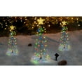 thumbnail image 4 of 2'ft. Solar LED Metal Christmas Tree Outdoor Holiday Decoration - 1,  2 , or 4 Pack, 4 of 7