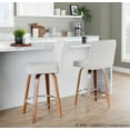 thumbnail image 2 of LumiSource Henry 26" Fixed-Height Counter Stool - Set of 2, 2 of 6
