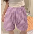 thumbnail image 1 of WILLBEST Pantalones Casuales para Mujer, Cintura Alta, Cuadros, Retro, Rectos, Pierna Ancha, Corte A, para Damas Unitalla​​, 1 of 4