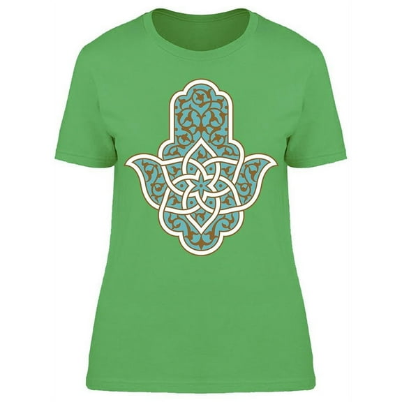 Hand Of Fatima Good Luck Art T-Shirt Women -Image by Shutterstock, Female Small