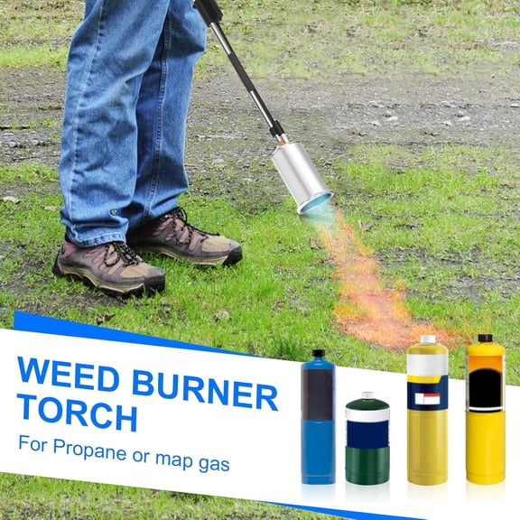 Propane Torch Weed Burner, High Output Weed Torch Heat Jet Tool,Heavy Duty Blow Torch withHeat Output Control and 30" Detachable Long Arm For Garden Wood Ice Snow Road Weeding$$Garden & Patio