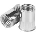 thumbnail image 3 of 20 Pcs Rivet Nut, Stainless Steel Rivet Nut Nut Tool Flat Head Threaded Rivet Nutsert Cap M3 Type, for 3D Printing, Carpentry, Construction, HVAC, Sheet Metal, 3 of 5
