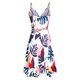 thumbnail image 4 of ICHUANYI Clearance Women Casual Print V-Neck Sleeveless Sling Dress(White, S) ICHUANYI WER2023080912537, 4 of 5