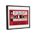 thumbnail image 3 of With The Right Music Vintage Cassette Inspirational Graphic Art Jet Black Framed Art Print Wall Art, 3 of 6