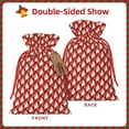 thumbnail image 2 of Rocae Fire Symbols for Christmas Drawstring Linen Gift Bag with Drawstrings Treat Bag Goody Present Bags for Christmas Party Favor-Medium, 2 of 9