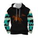 thumbnail image 1 of Sudadera con capucha para hombre, moda, bolsillos, manga larga, estilo étnico, estampado vintage, sudadera con capucha, blusa de poliéster para hombre, 1 of 4