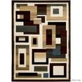 thumbnail image 2 of Allstar Brown / Beige Hand Carved Indian Contemporary Floral Design Area Rug (7' 9" x 10' 5"), 2 of 6