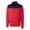 Red/Navy, variant on CBUK by Cutter & Buck Men's Long Sleeve Sky Ridge Half Zip Overknit Pullover