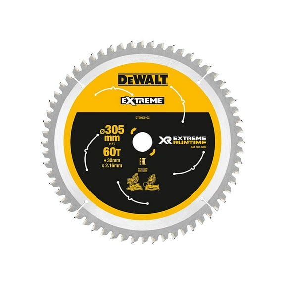 DEWALT - XR FlexVolt Mitre Saw Blade 305 x 30mm x 60T