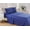 Navy Blue, variant on 4 Piece Microfiber Bed Sheets Set, King Queen Full Twin Deep pocket fitted Sheet, Flat Sheet, 2 Pillowcases (Queen,Brown)
