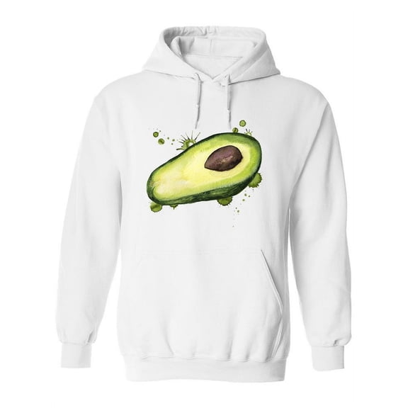 Avocado With Paint Blots  Hoodie Women -Image by Shutterstock, Female 3X-Large