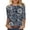 Q Multicolor, variant on YUGYXL Women's Tunic Tops 3/4 Sleeve Floral Print Crewneck Blouses Boho Casual Summer Shirts Plus Size Dressy Blouses H Multicolor XXL