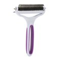 thumbnail image 1 of Deshedding Comb, Pet Grooming Brush Comfortable Handle 2 In 1  For Removing Knots For Cat S,L, 1 of 8