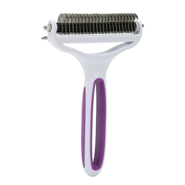 Deshedding Comb, Pet Grooming Brush Comfortable Handle 2 In 1 For Removing Knots For Cat S,L