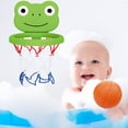 thumbnail image 4 of Bañera Baloncesto Bonito juego de cestas con forma de gato Panda, juguetes de pelota para niño para ducha de baño (aro de rana) Ndcxsfigh libre de BPA, 4 of 8