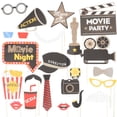 thumbnail image 1 of EeaseMX Tinksky 21pcs Movie Theme Mask Photo Props Bachelorette Party Boda Decoración Bigote Fiesta de cumpleaños Suministros, 1 of 8