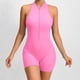 thumbnail image 5 of Conjunto de yoga con cremallera para mujer, mono deportivo sin mangas, mono sexy de una pieza con tirantes y sujetador acolchado, monos de entrenamiento, ropa deportiva, 5 of 5