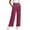 Wine, variant on BUIGTTKLOP Pants for Women 2026 High Waist Pull on Pleated Ladies Stretch Wide-Leg Pants with Pockets