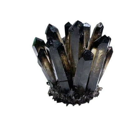 Smoky Quartz Crystal Cluster Natural Healing Point Cluster for Energy Protection, Grounding & Meditation