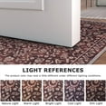 thumbnail image 4 of GLATTICE Runner Rug 2x6 Non Slips Rug Runner Super Soft Kitchen Runner Rug Printed Faux Wool Floral Thin Rugs for Hallway Entryway Laundry Room Bedroom, Deep Burgundy, 4 of 7