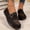 Black, variant on YOUYEDIAN Sneakers for Women Fashion Round Toe Breathable Versatile Platform Soft Belt Design Flats Casual Non Slip Walking Shoes