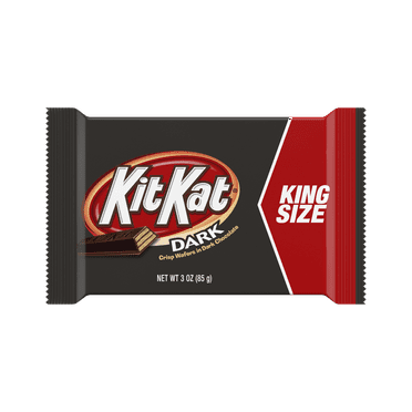 KIT KAT Dark Chocolate Wafer Bar, King Size, 3 oz