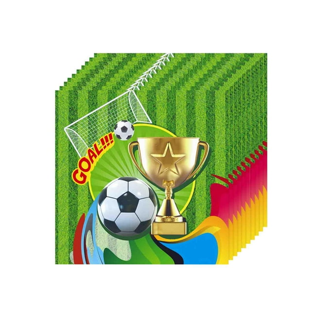 Abbracc Disposable Tableware Football Party Tableware for Football Party Home Garden 20 Tissues