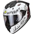 thumbnail image 1 of Casco motocicleta HAX Helmets integral Obsidian Devour White Talla M, 1 of 7