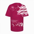 thumbnail image 4 of TOWED22 Halloween Teacher Shirts for Women Cute Spooky Season T Shirt Funny Bow Ghost Graphic Tee Tops Short Sleeve Shirt(Hot Pink,XL), 4 of 7