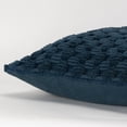 thumbnail image 3 of Rizzy Home Teal 20"X20" Stripe Patterned Solid Woven Poly Filled Throw Pillow, 3 of 5