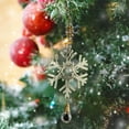 thumbnail image 5 of chaungfeng Christmas Snowflake Pendant, Tree Hanging Iron Ornament, for Indoor Decor, Holiday Party, Gift Giving, 5 of 6