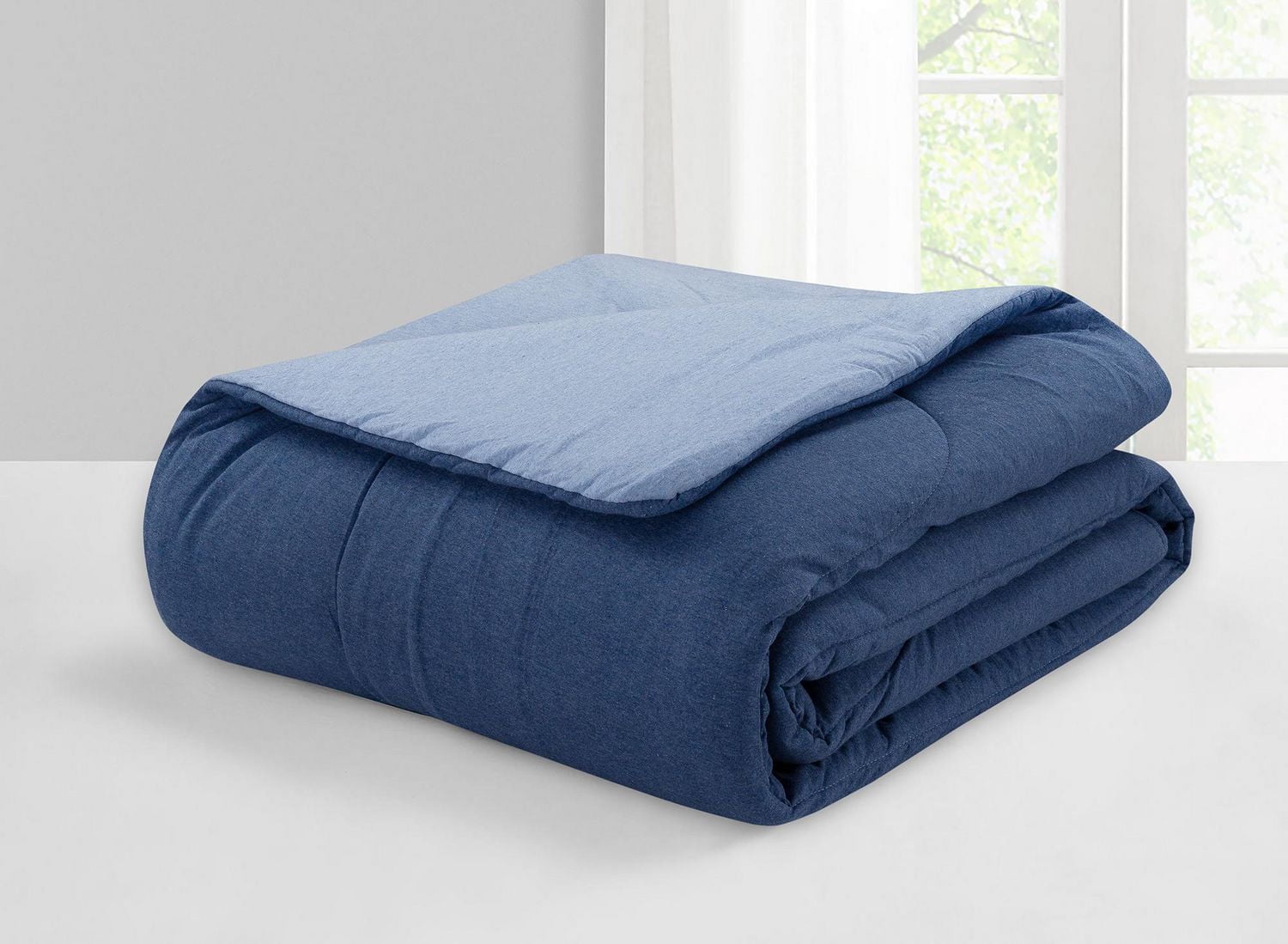 Édredon réversible en tricot jersey Mainstays