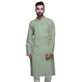 thumbnail image 1 of Atasi Kurta Imprimé pour Hommes Col Mandarin Popeline de Coton Kurta Chemise Décontractée, 1 of 7