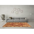 thumbnail image 3 of Ahgly Company Indoor Rectangle Abstract Brown Modern Area Rugs, 2' x 5', 3 of 4